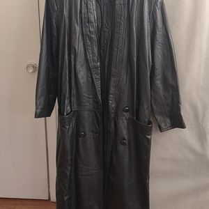 Donna Pelle VTG 3/4 Length Genuine Leather Coat